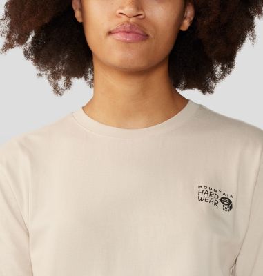 Women's MHW Logo in a Box Short Sleeve, Color: Wild Oyster, image 16