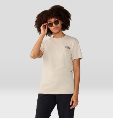 Women's MHW Logo in a Box Short Sleeve, Color: Wild Oyster, image 13
