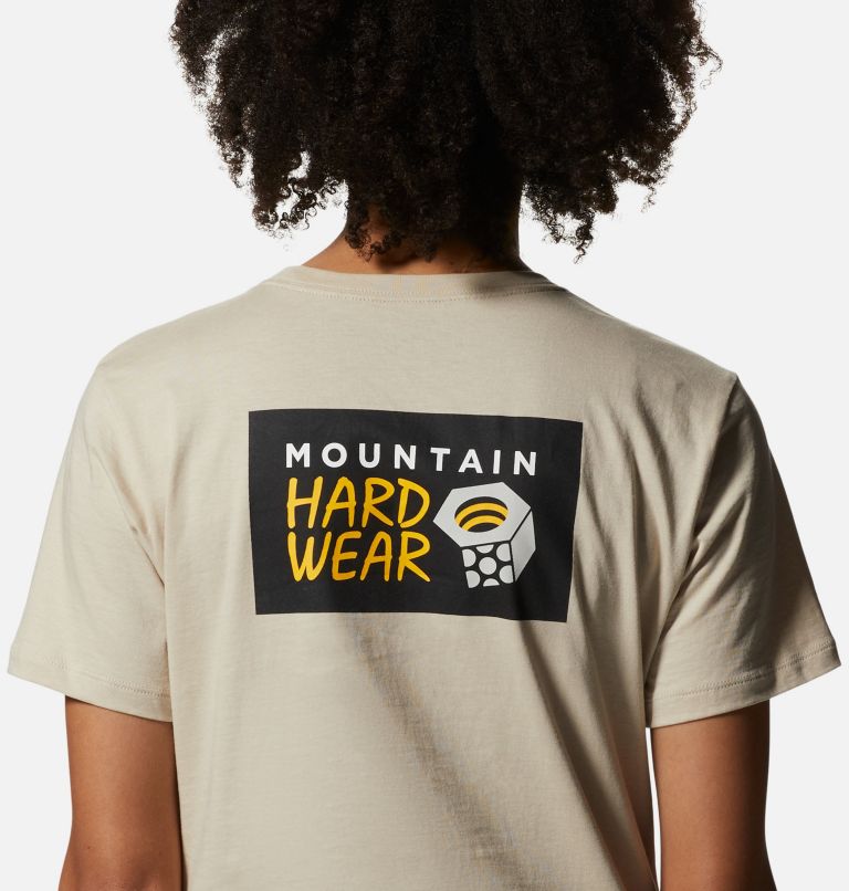 Women's MHW Logo in a Box Short Sleeve, Color: Wild Oyster, image 5
