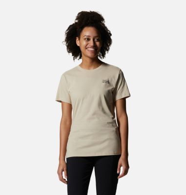 Women's MHW Logo in a Box Short Sleeve, Color: Wild Oyster, image 5