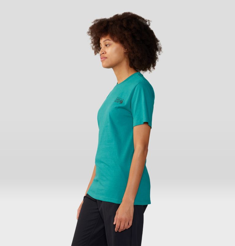 Women's MHW Logo in a Box Short Sleeve, Color: Wintermint, image 3