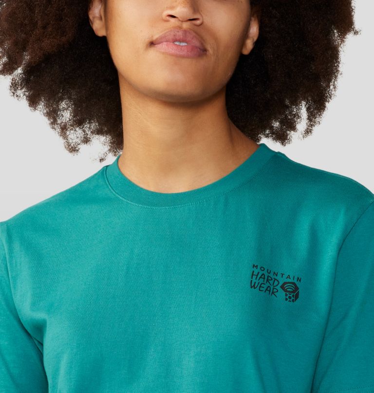 Women's MHW Logo in a Box Short Sleeve, Color: Wintermint, image 4