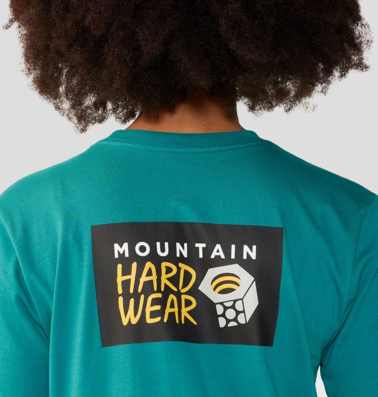Women's MHW Logo in a Box Short Sleeve, Color: Wintermint, image 5