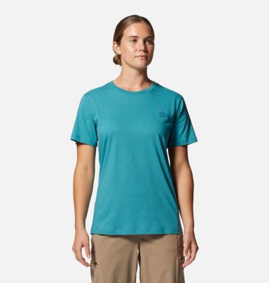 Women's MHW Logo in a Box Short Sleeve, Color: Palisades, image 9