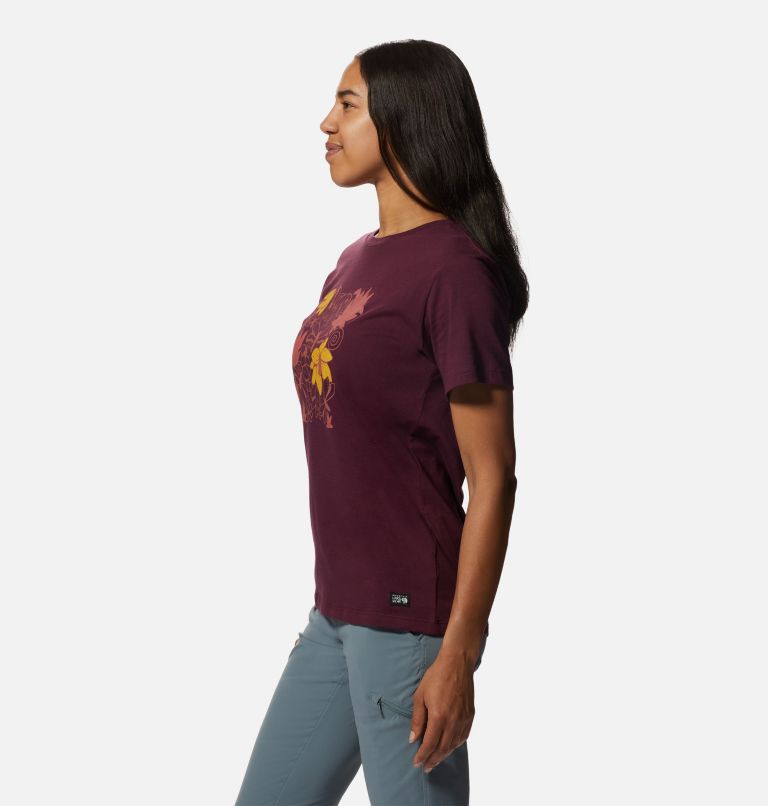 Thumbnail: Women's MHW Logo in a Box Short Sleeve, Color: Cocoa Red, image 3