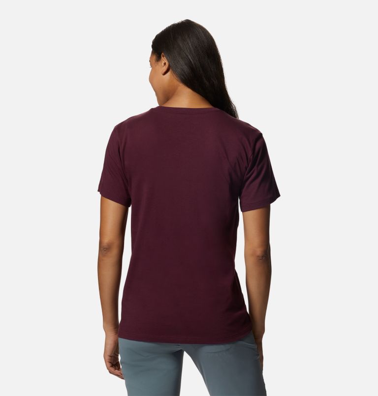 Thumbnail: Women's MHW Logo in a Box Short Sleeve, Color: Cocoa Red, image 2