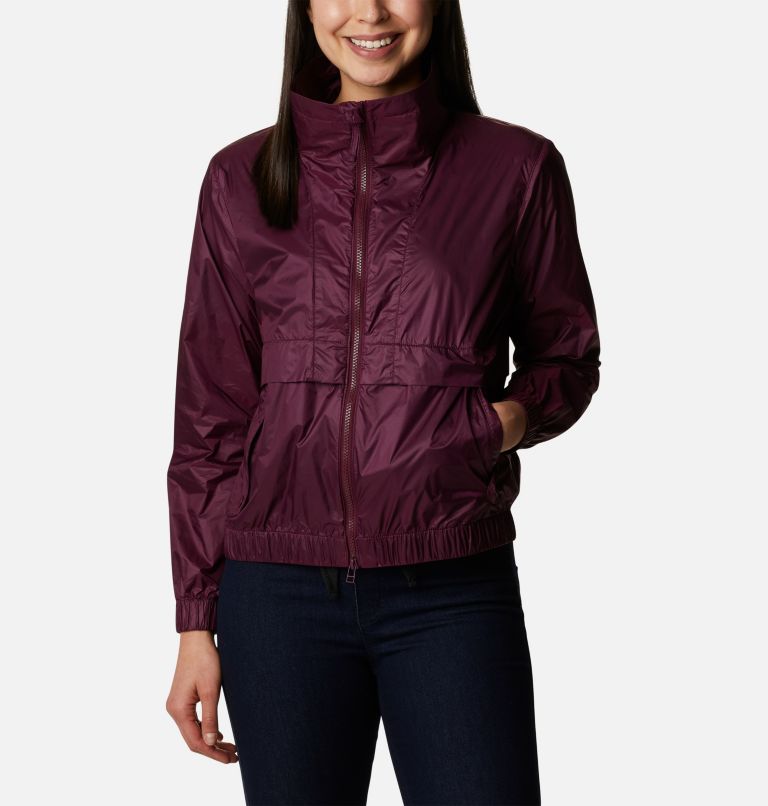 Sunny City Windbreaker | 616 | L, Color: Marionberry, image 1
