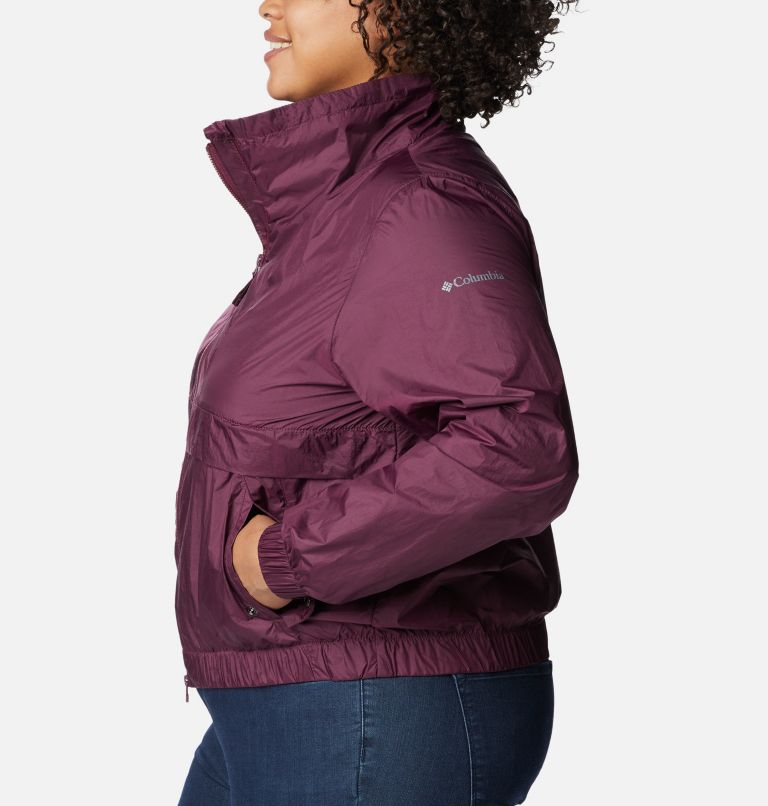 Women's Sunny City Windbreaker - Plus Size, Color: Marionberry, image 3