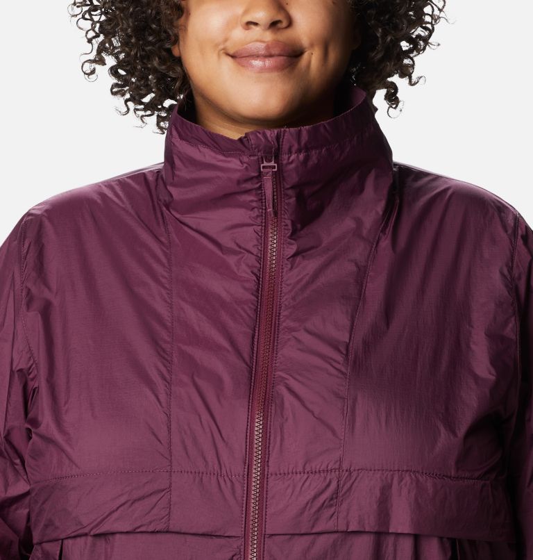 Women's Sunny City Windbreaker - Plus Size, Color: Marionberry, image 4