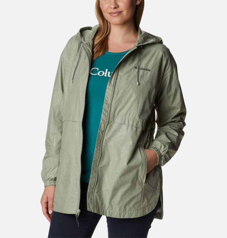 Manteau à capuchon Auroras Wake III Femme, Color: Safari Leafy Lines Emboss, image 6
