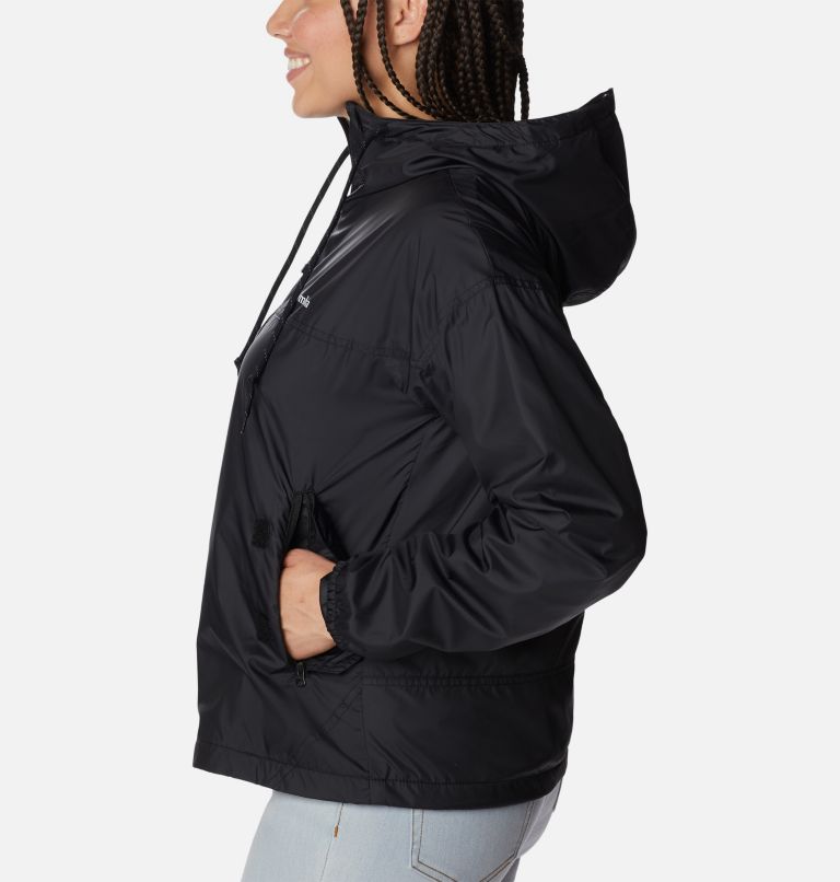 Thumbnail: Women's Flash Challenger Fleece Lined Windbreaker Jacket, Color: Black, image 3