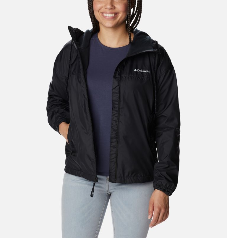 Women's Flash Challenger Fleece Lined Windbreaker Jacket, Color: Black, image 6
