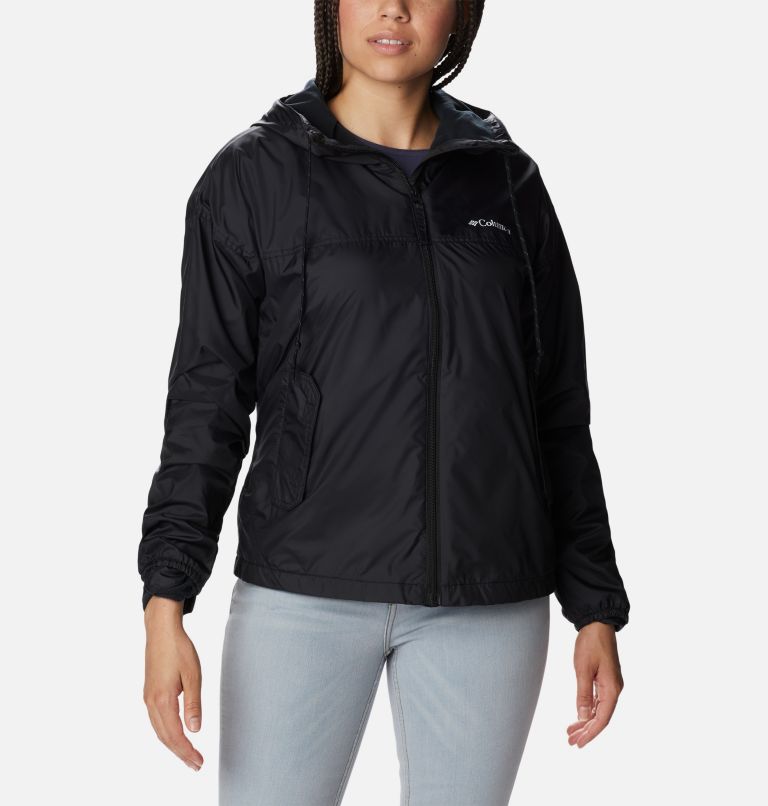 Thumbnail: Women's Flash Challenger Fleece Lined Windbreaker Jacket, Color: Black, image 1