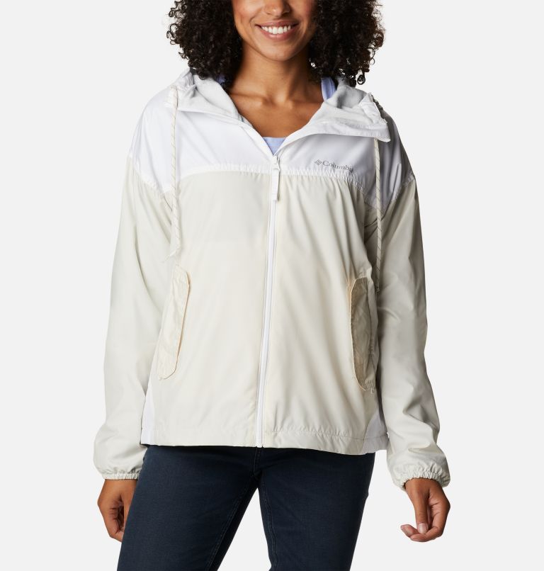 Women's Flash Challenger Fleece Lined Windbreaker Jacket, Color: Chalk, White, image 1