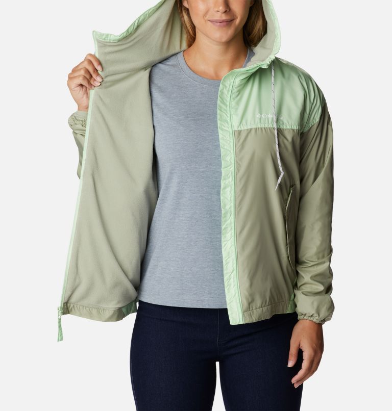 Thumbnail: Women's Flash Challenger Fleece Lined Windbreaker Jacket, Color: Safari, Key West, image 5