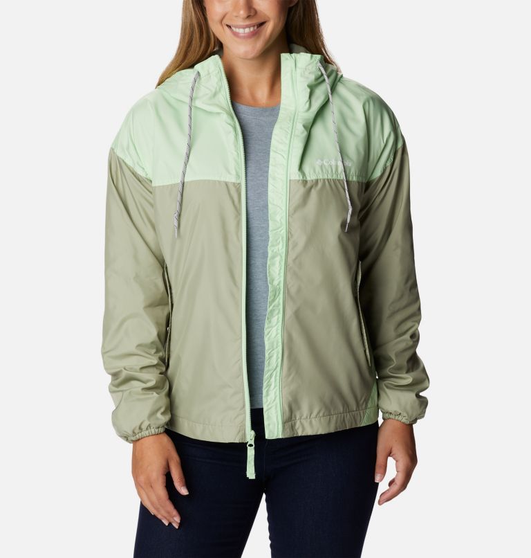Women's Flash Challenger Fleece Lined Windbreaker Jacket, Color: Safari, Key West, image 6