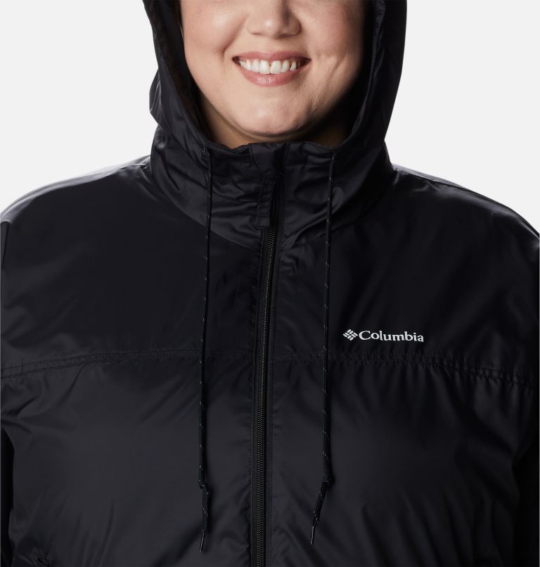 Thumbnail: Women's Flash Challenger Lined Windbreaker Jacket - Plus Size, Color: Black, image 4