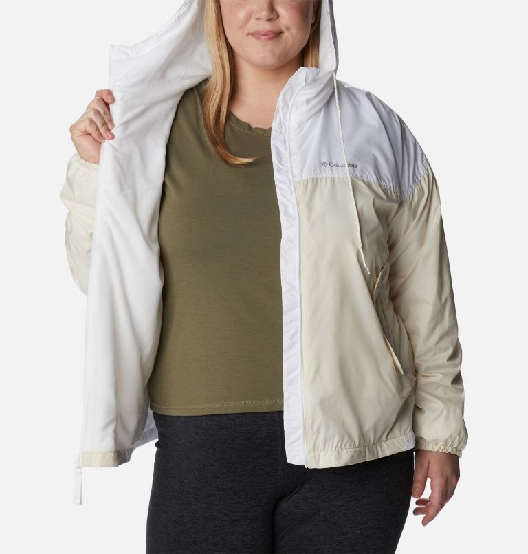 Women's Flash Challenger Lined Windbreaker Jacket - Plus Size, Color: Chalk, White, image 5