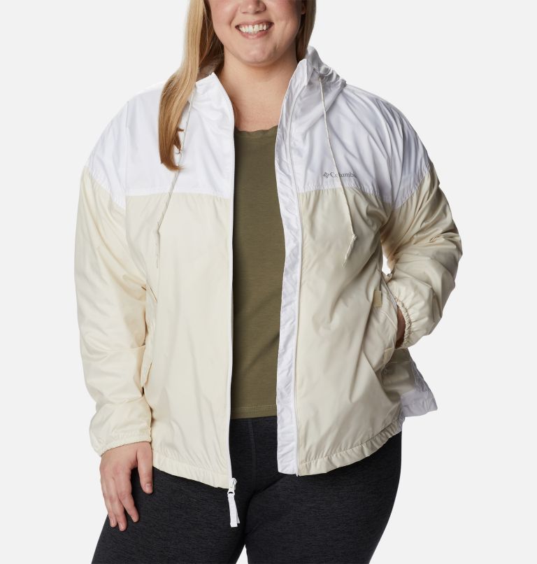 Women's Flash Challenger Lined Windbreaker Jacket - Plus Size, Color: Chalk, White