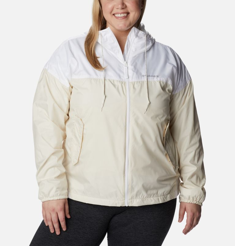 Women's Flash Challenger Lined Windbreaker Jacket - Plus Size, Color: Chalk, White