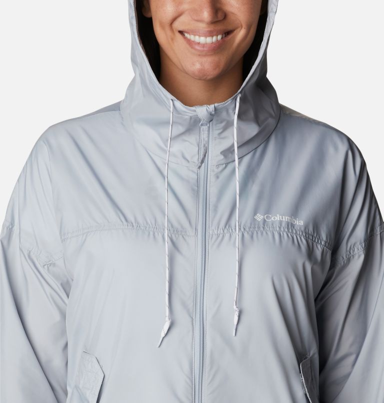 Women's Flash Challenger Long Windbreaker Jacket, Color: Cirrus Grey, image 4