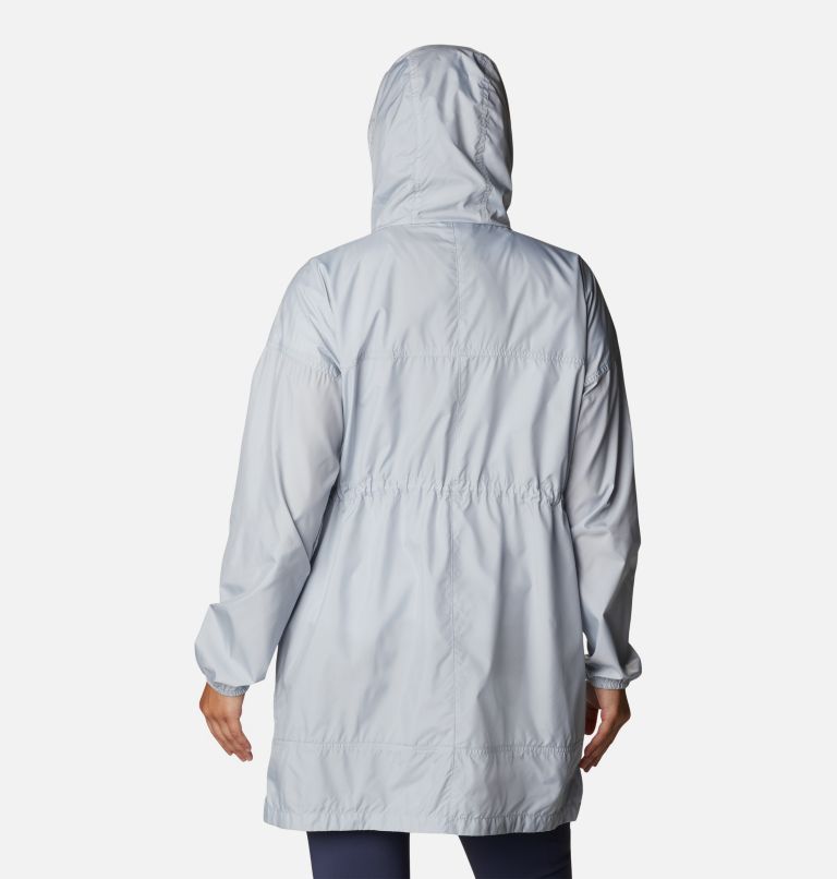 Women's Flash Challenger Long Windbreaker Jacket, Color: Cirrus Grey, image 2