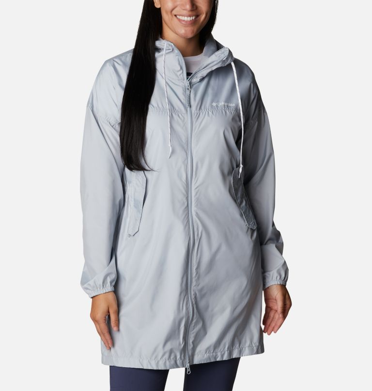 Thumbnail: Women's Flash Challenger Long Windbreaker Jacket, Color: Cirrus Grey, image 1