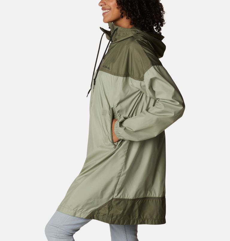 Flash Challenger Long Windbreaker | 348 | S, Color: Safari, Stone Green, image 3