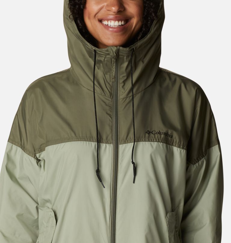 Flash Challenger Long Windbreaker | 348 | S, Color: Safari, Stone Green, image 4