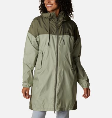 Long windbreaker outlet coat