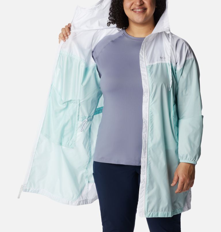 Women's Flash Challenger Long Windbreaker - Plus Size, Color: Icy Morn, White, image 5