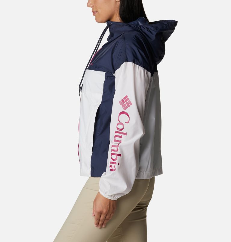Women's Flash Challenger Novelty Windbreaker Jacket, Color: White, Nocturnal, image 3