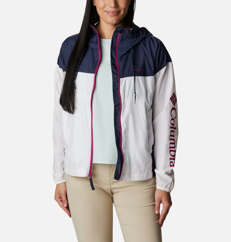 Women's Flash Challenger Novelty Windbreaker Jacket, Color: White, Nocturnal, image 6