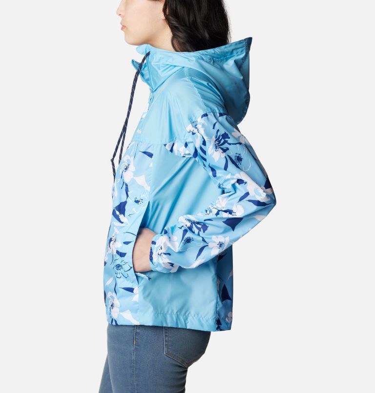 Flash Challenger Novelty Windbreaker | 456 | XL, Color: Vista Blue Pop Flora Tonal Print, image 3