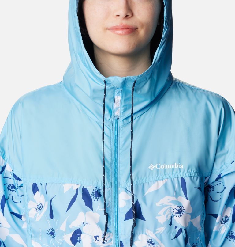 Flash Challenger Novelty Windbreaker | 456 | XL, Color: Vista Blue Pop Flora Tonal Print, image 4