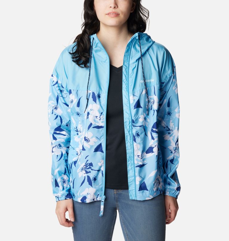 Flash Challenger Novelty Windbreaker | 456 | XL, Color: Vista Blue Pop Flora Tonal Print, image 6