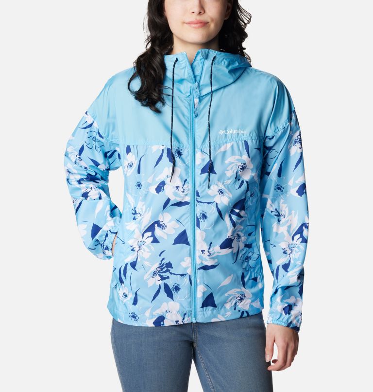 Flash Challenger Novelty Windbreaker | 456 | XL, Color: Vista Blue Pop Flora Tonal Print, image 1