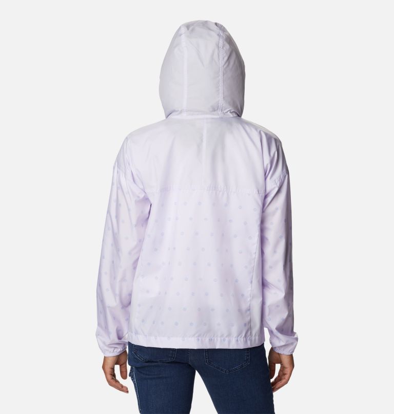 Women's Flash Challenger Novelty Windbreaker Jacket, Color: Purple Tint Swell Dots Print, image 2