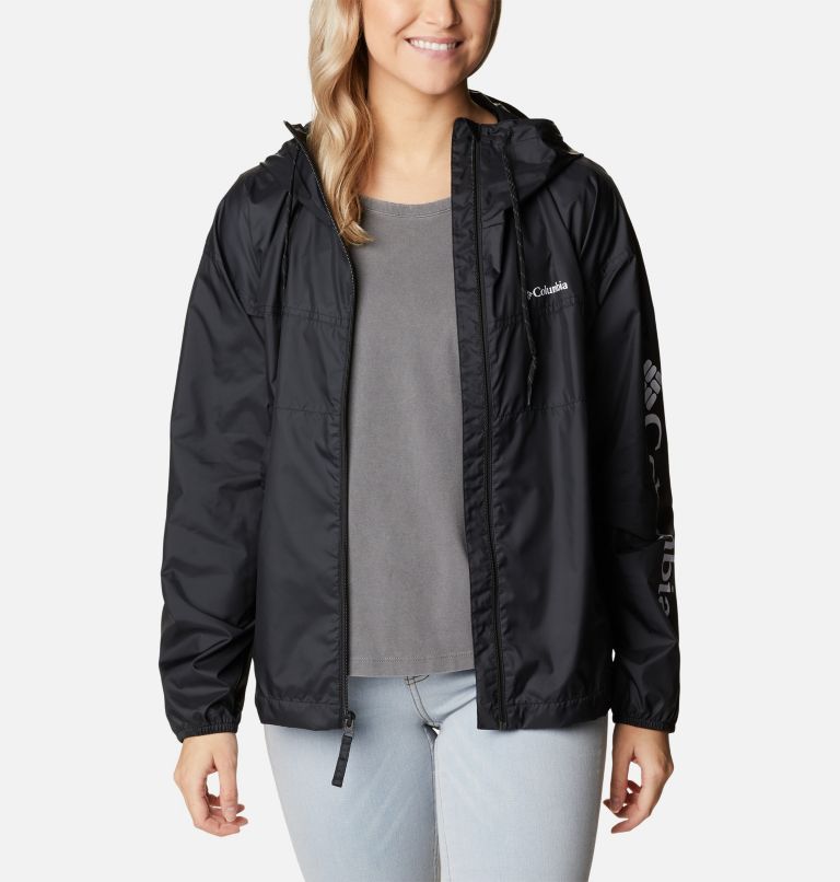 Columbia black 2025 windbreaker womens