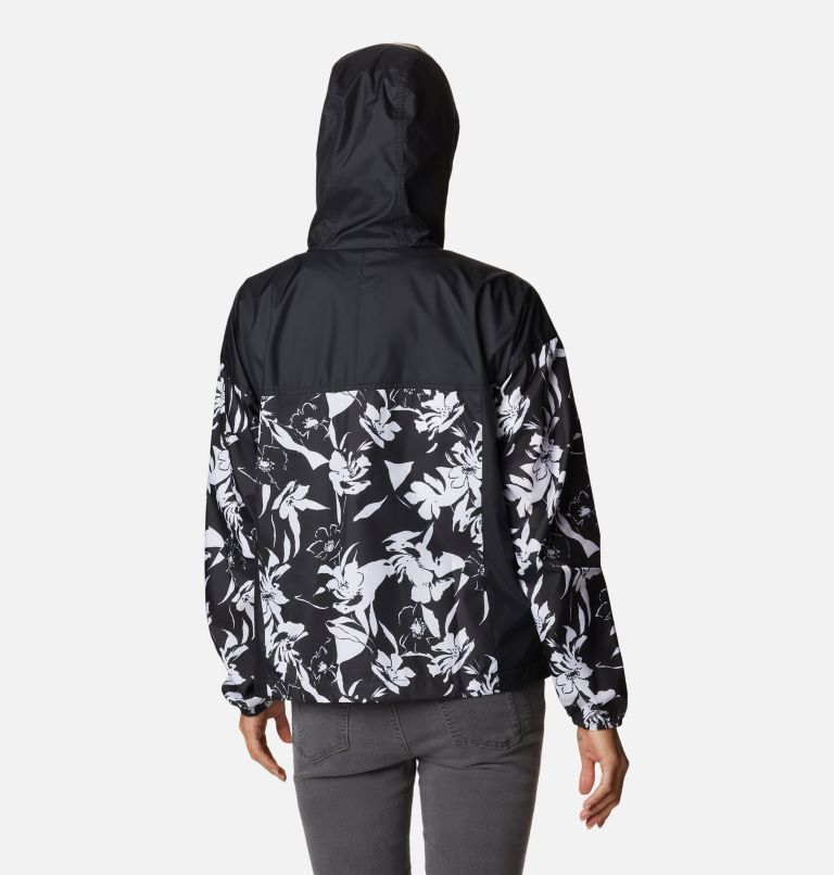 Coupe-vent Flash Challenger Novelty Femme, Color: Black Pop Flora Print, image 2