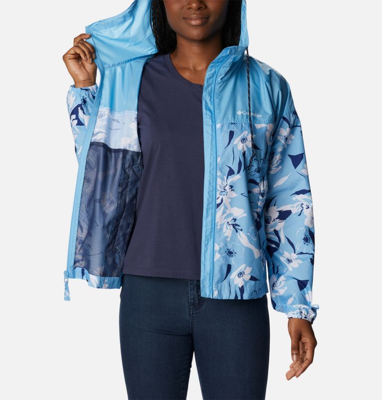 Flash Challenger Novelty Windbreaker | 456 | S, Color: Vista Blue Pop Flora Tonal Print, image 5