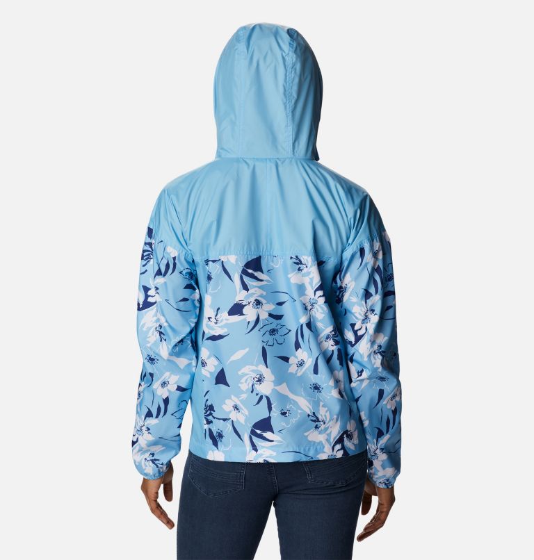 Flash Challenger Novelty Windbreaker | 456 | S, Color: Vista Blue Pop Flora Tonal Print, image 2