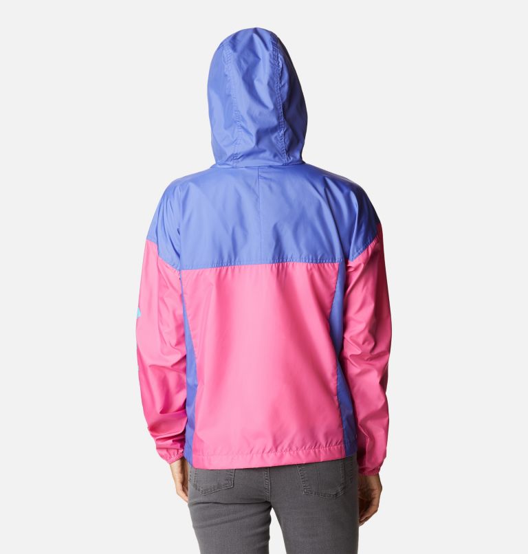 Women’s Flash Challenger Novelty Windbreaker, Color: Wild Geranium, Purple Lotus, image 2