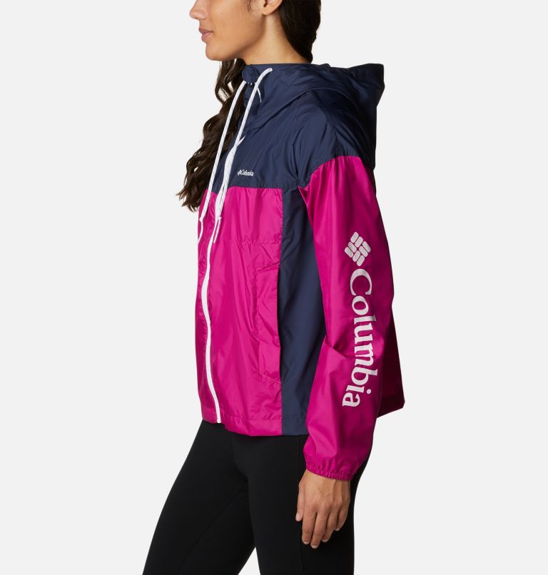 Flash Challenger Novelty Windbreaker | 666 | XS, Color: Wild Fuchsia, Nocturnal, image 3