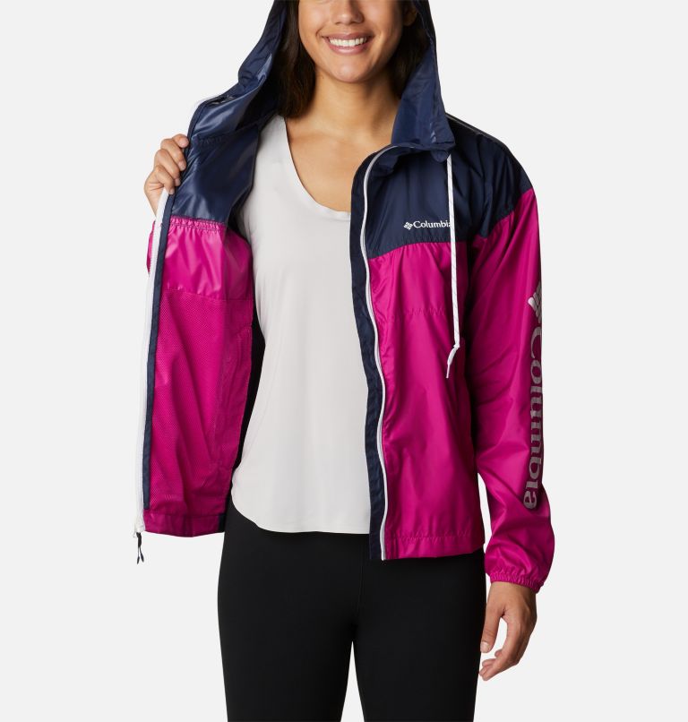 Flash Challenger Novelty Windbreaker | 666 | XS, Color: Wild Fuchsia, Nocturnal, image 5