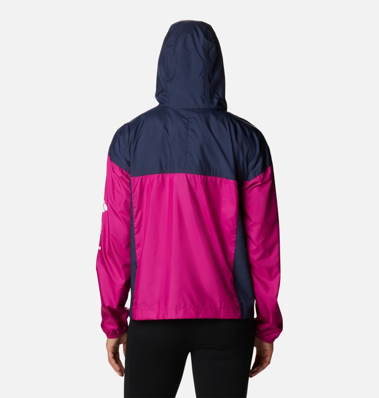 Flash Challenger Novelty Windbreaker | 666 | XS, Color: Wild Fuchsia, Nocturnal, image 2
