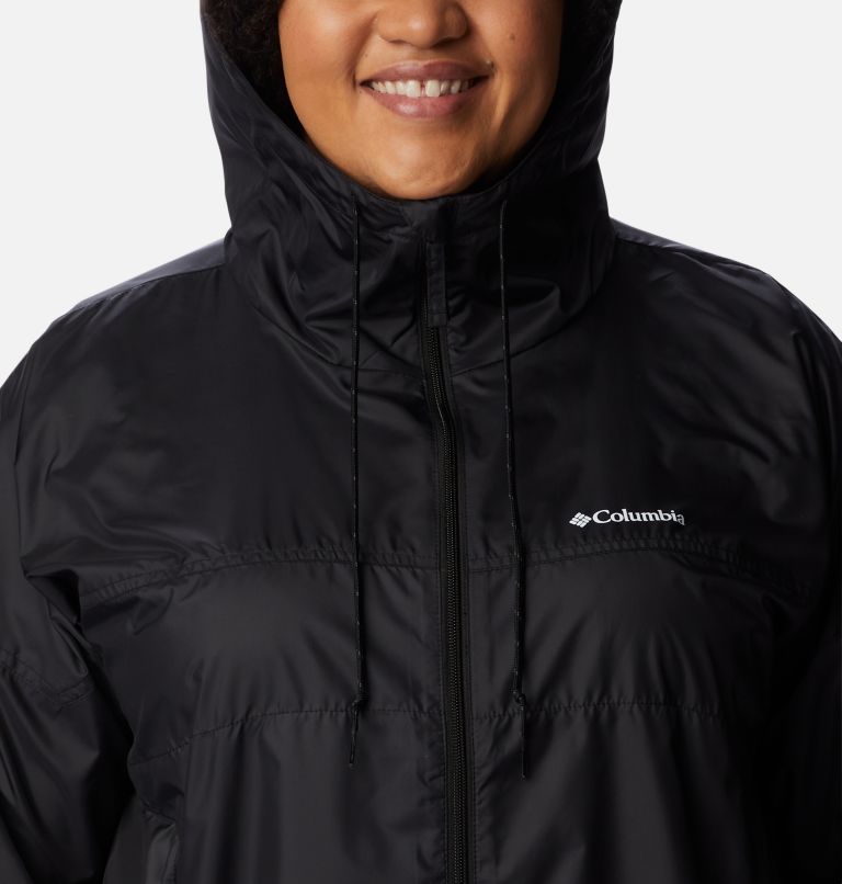 Women's Flash Challenger Novelty Windbreaker Jacket - Plus Size, Color: Black, image 4