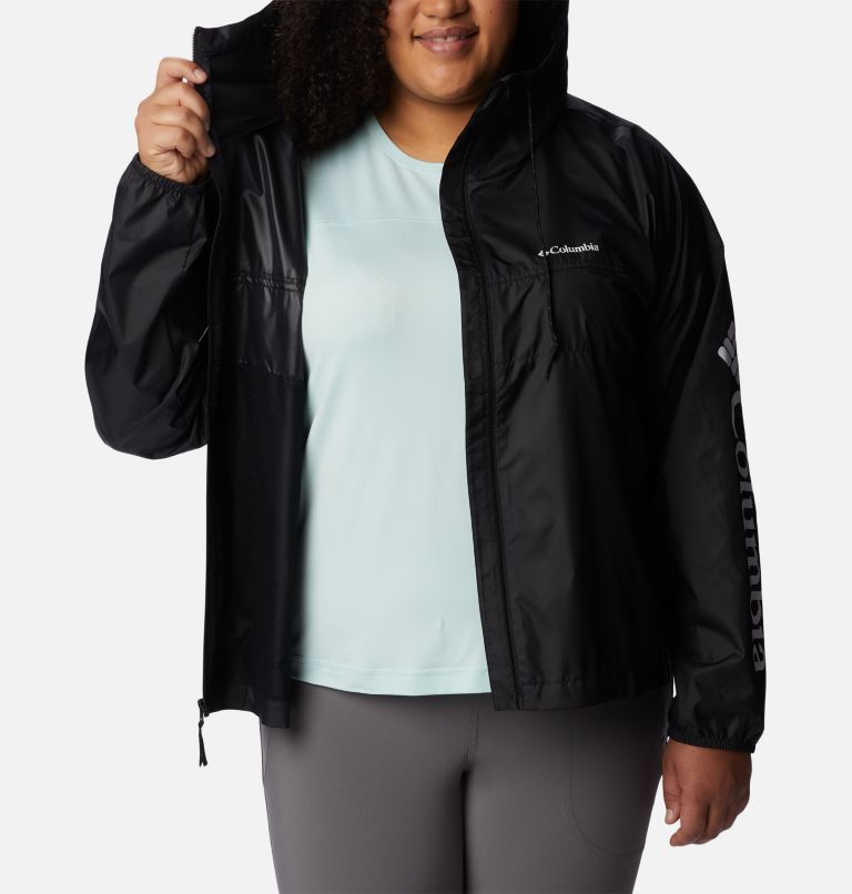 Thumbnail: Women's Flash Challenger Novelty Windbreaker Jacket - Plus Size, Color: Black, image 5