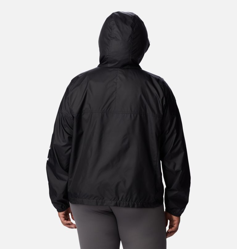 Women's Flash Challenger Novelty Windbreaker Jacket - Plus Size, Color: Black, image 2
