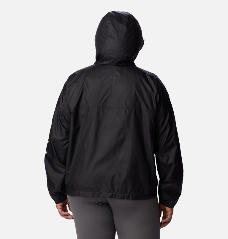 Thumbnail: Women's Flash Challenger Novelty Windbreaker Jacket - Plus Size, Color: Black, image 2